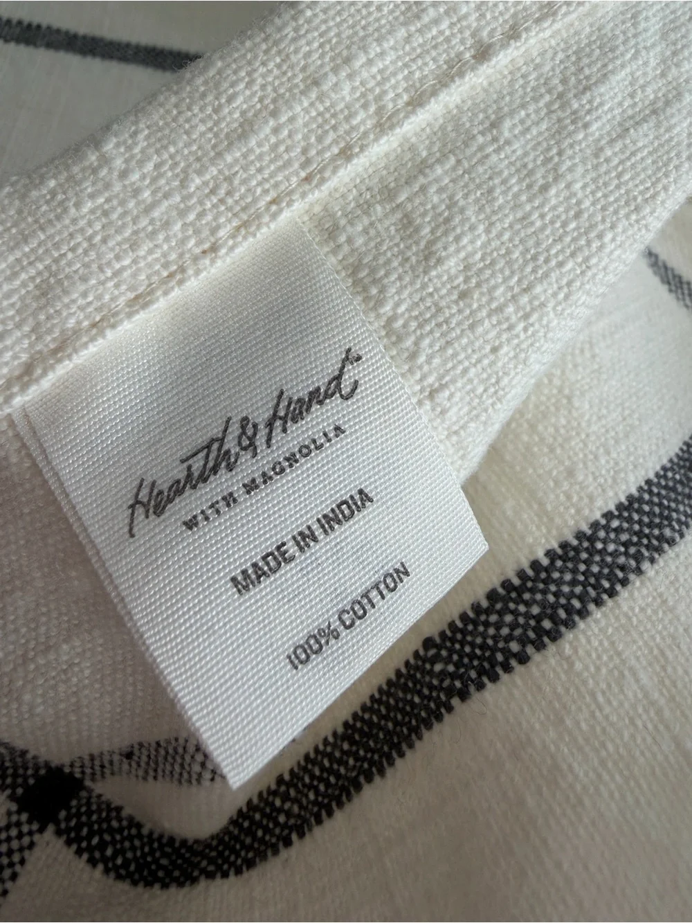 Hearth and hand with magnolia Classic White Cotton Check Napkins - Set of 4
